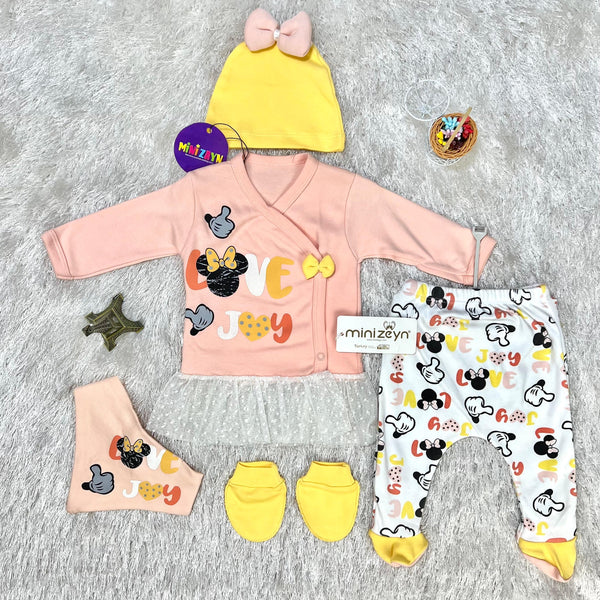 Minizeyn 5 Pc Set - Love Joy / Peach