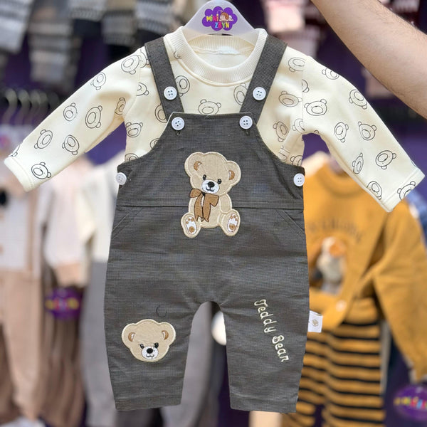 Türkish style velvet duangaree romper