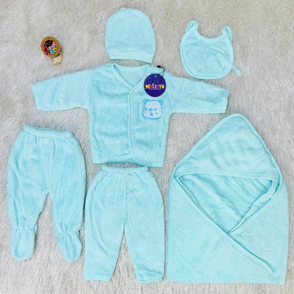 Imported Turkish Style 6pc Fur set sea green