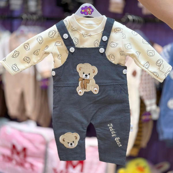 Türkish Velvet style duangaree romper set