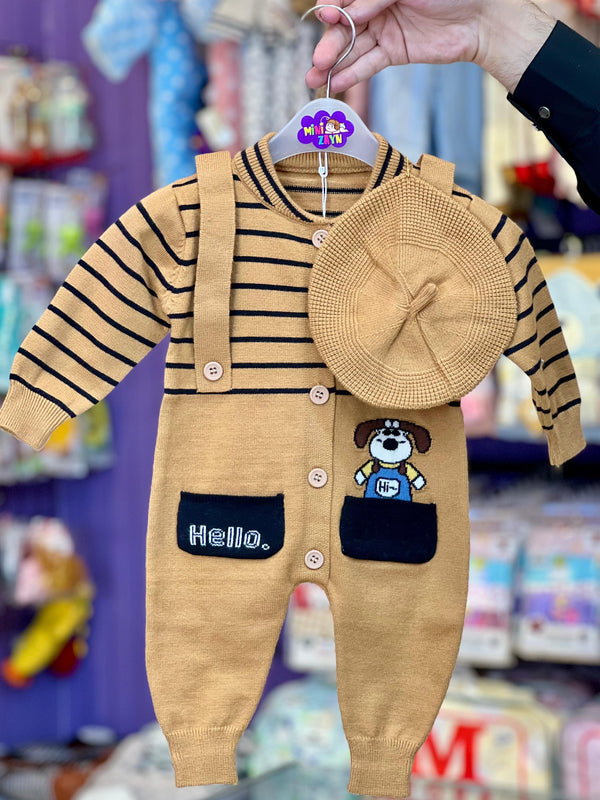 Imported Türkish soft Woolen Romper