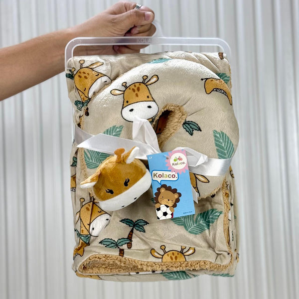 Imported AC blanket shawl+Head shape pillow