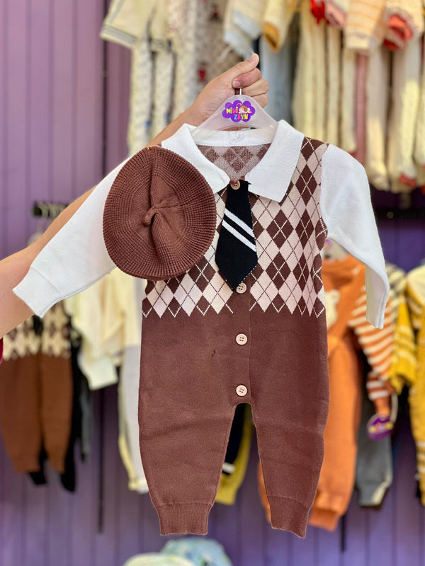 Türkish soft Woolen Romper