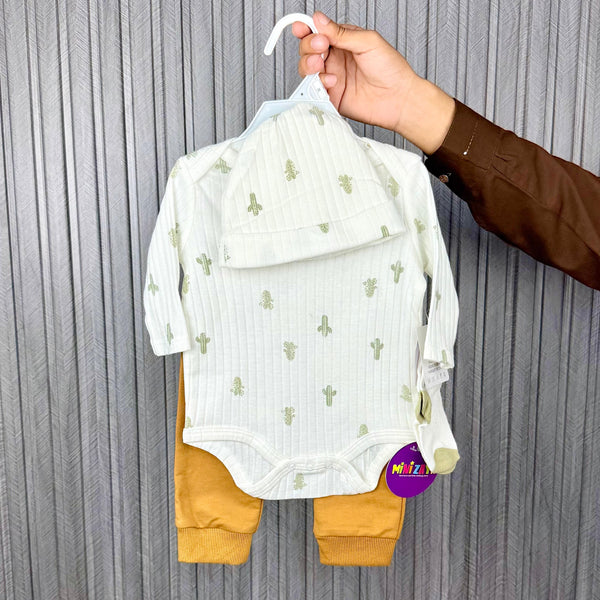 Imported Bodysuit With Trouser +socks+knoted cap