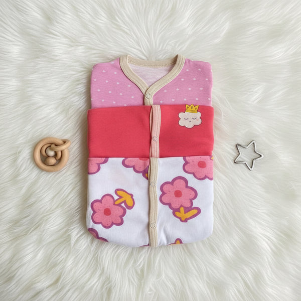 Imported pack of 3 romper sets