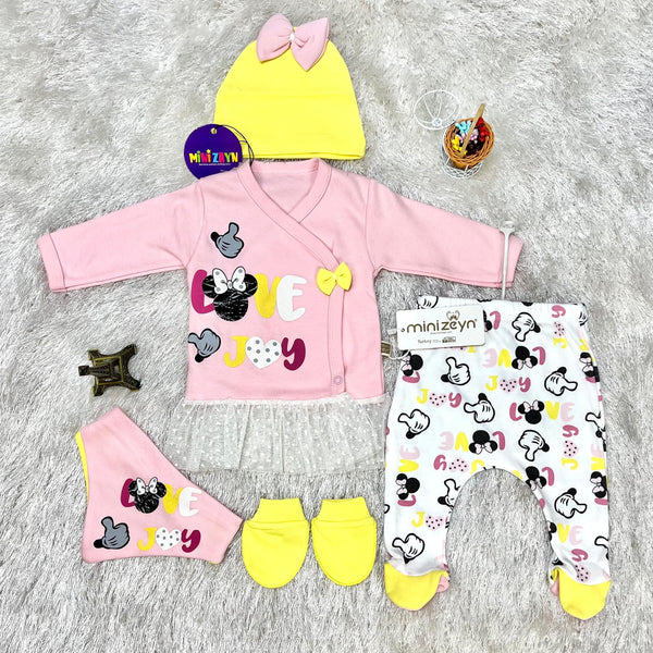 Minizeyn 5 Pc Set - Love Joy / Pink