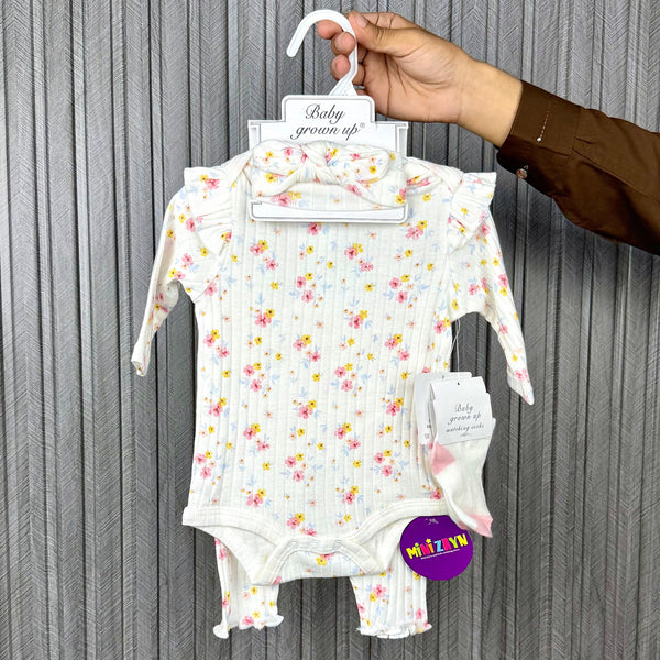 Imported Bodysuit With Trouser +socks+headband