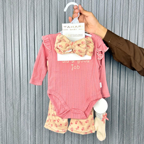 Imported Bodysuit With Trouser +socks+headband