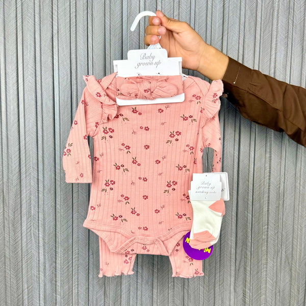 Imported Bodysuit With Trouser +socks+headband