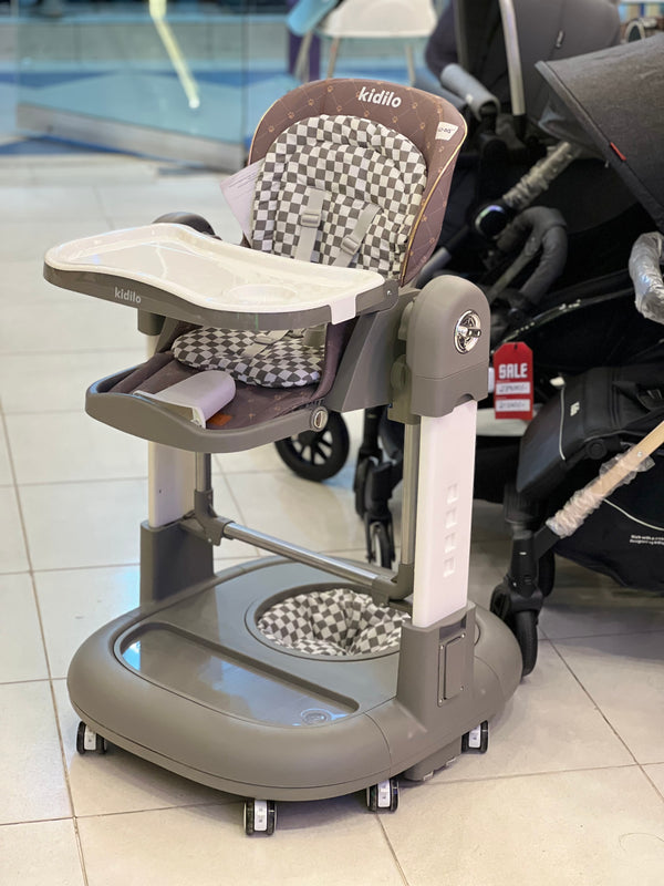Kidilo brand high chair+swing+walker