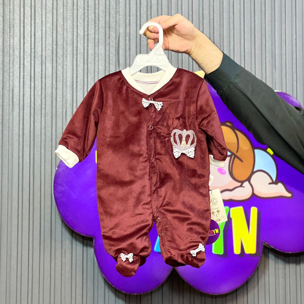 Türkish style velvet romper set