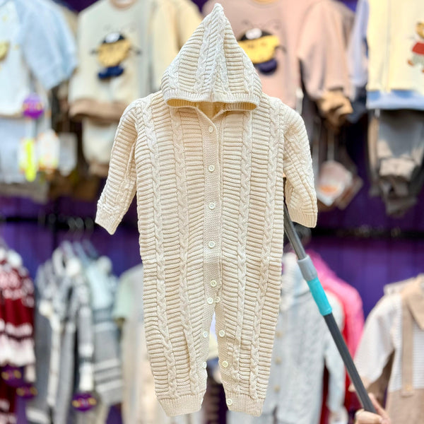 Imported Hooded woolen Romper