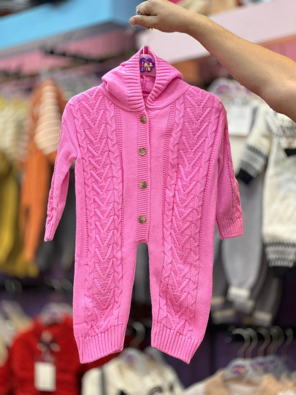 Imported Hooded woolen Romper