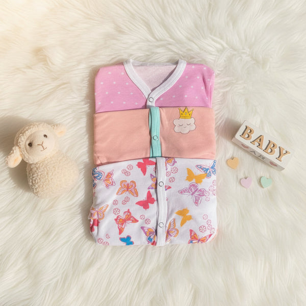 Imported pack of 3 romper sets
