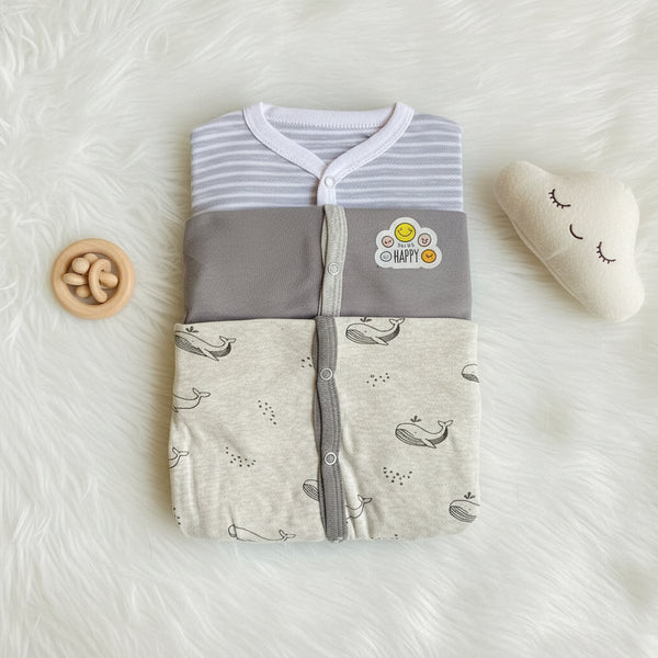Imported pack of 3 romper sets