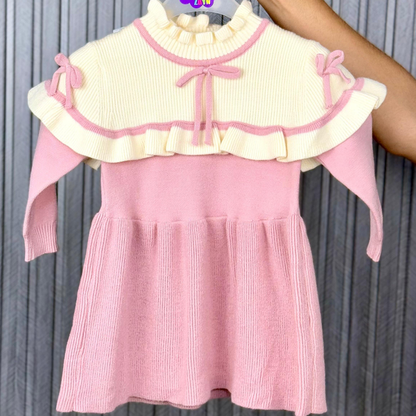 Imported Türkish soft Frock pink