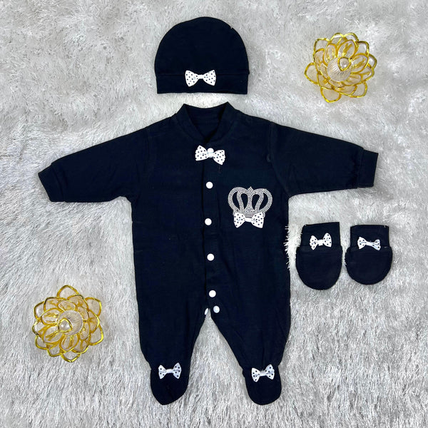 Turkish Romper set / black