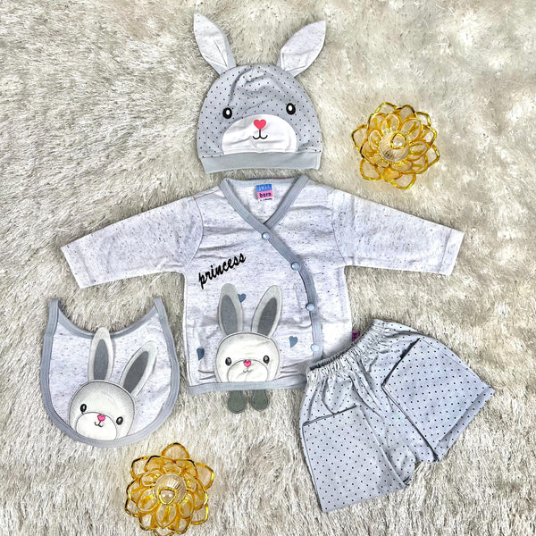 Cotton 4 Pc Set / grey