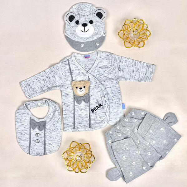 Cotton 4 Pc Set / grey