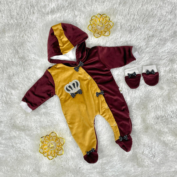 Turkish Style velvet romper set