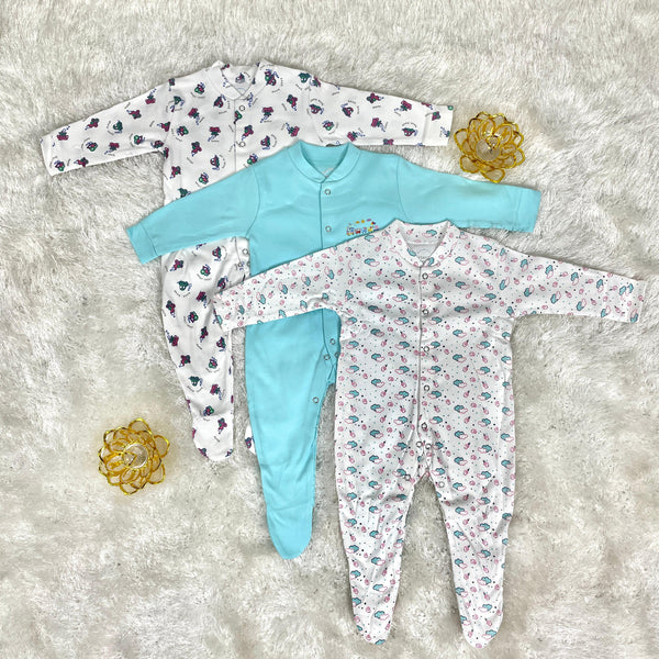 Pack Of 3 Romper Set