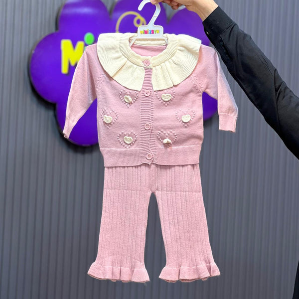 Imported türkish Woolen 2 pc set purple