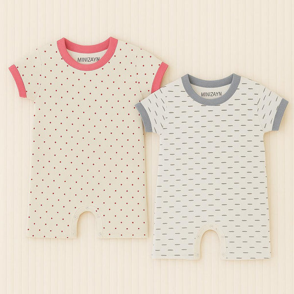 Imported pack of 2 Half romper set