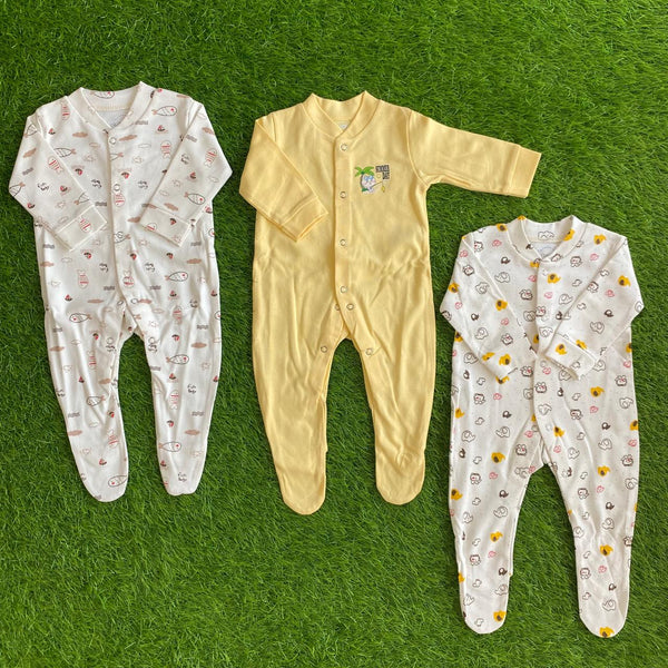 Pack Of 3 Romper Set