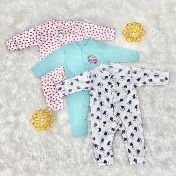 Imported Pack Of 3 Romper Set