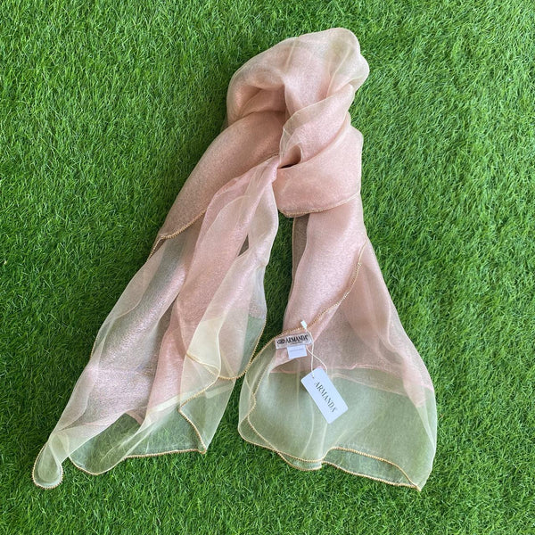Pure Silk Scarf with stone Edge