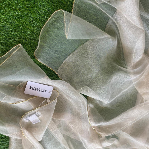 Pure Silk Scarf with stone Edge