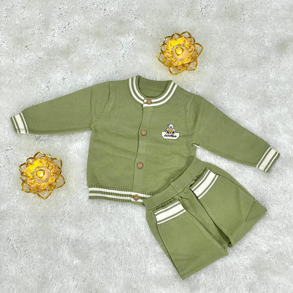 woolen 2pc suit /green