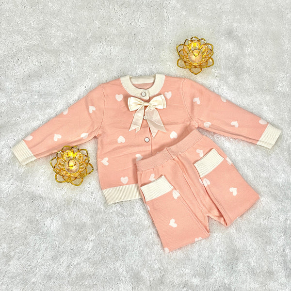 Woolen 2pc suit / peach