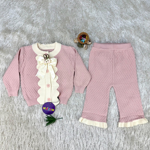 Imported türkish Woolen 2 pc set purple