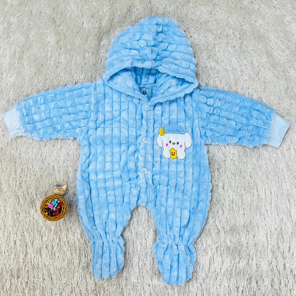 Winter Fur Hoodie Romper