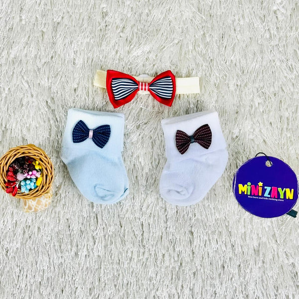 2 pair imported socks set + ribbon band