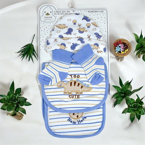 Cap+bib+sock+burp cloth set