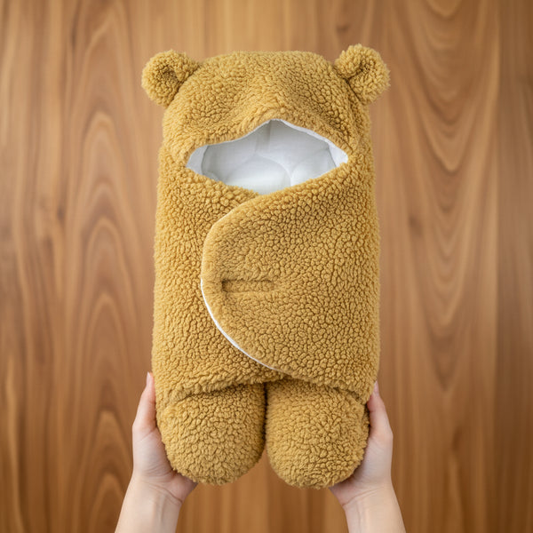 Imported Turkish style footed  fur swaddle