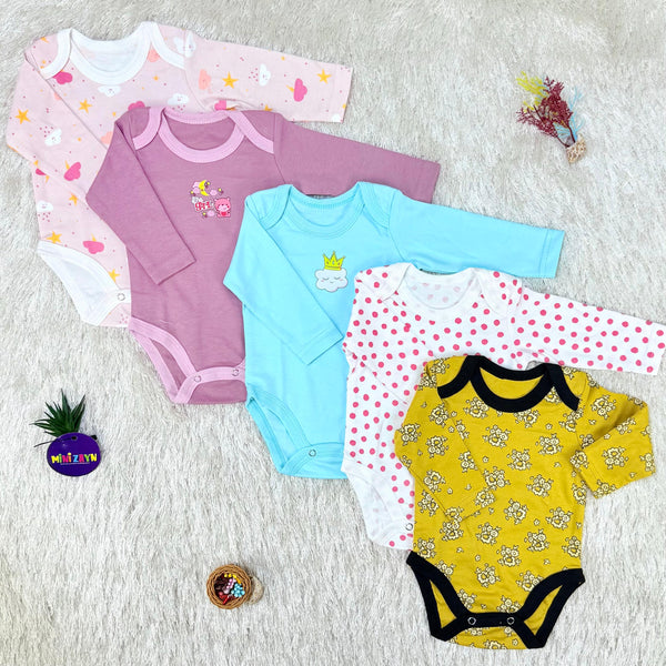 Imported  Pack of 5 bodysuit