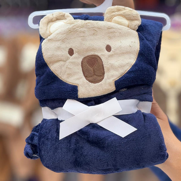 Imported fur stuff Hooded Character Blanket