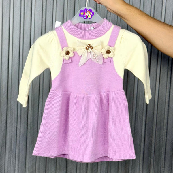 Imported Türkish soft Frock purple