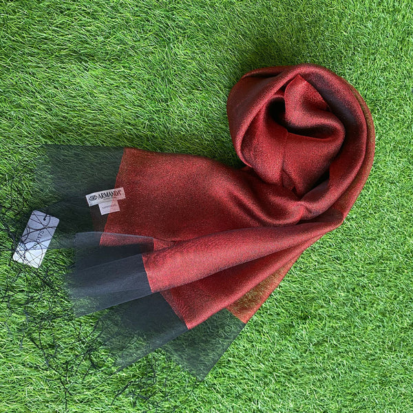 Glittery Tulle Pure Silk Hijab