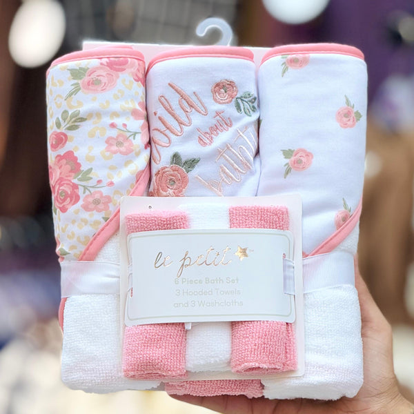 Imported pack of 3 Piece Bath towel Set+3 soft face towel