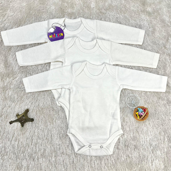 Imported Pack of 3 Bodysuit