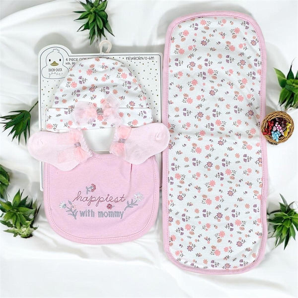 Cap+bib+sock+burp cloth set
