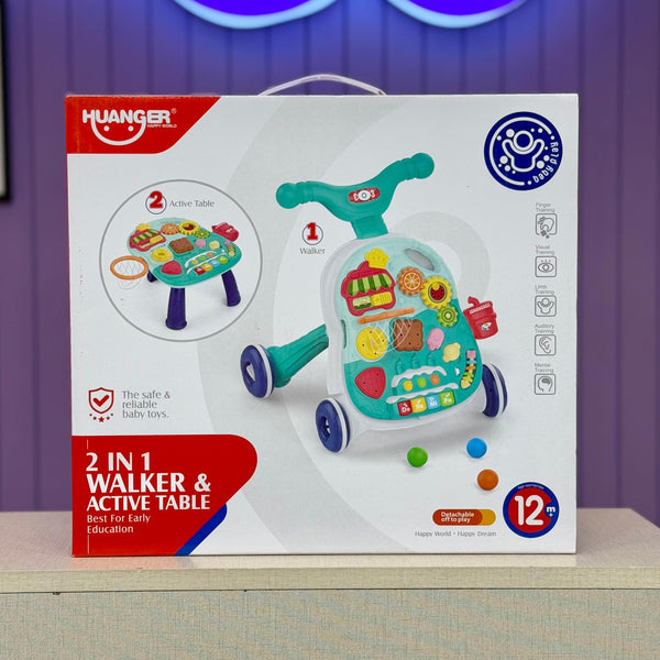 2 In 1 Baby musical walker & Active table