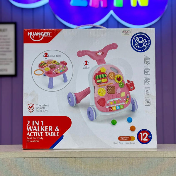 2 In 1 Baby musical walker & Active table