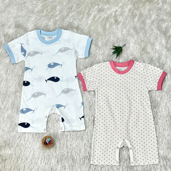 Imported pack of 2 Half romper set
