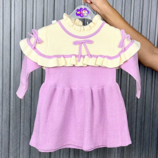 Imported Türkish soft Frock purple