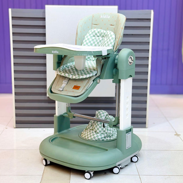 Kidilo brand high chair+swing+walker